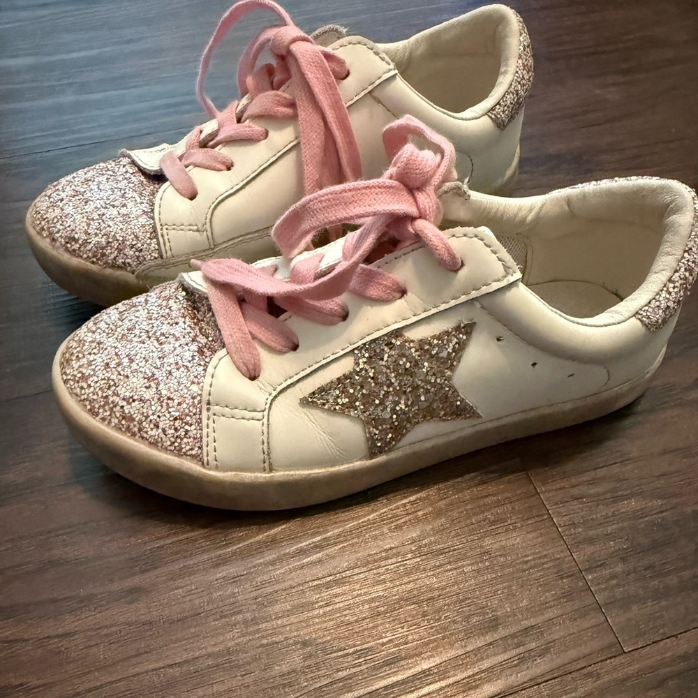SweetHoney Glittery Pink and Cream Sneakers